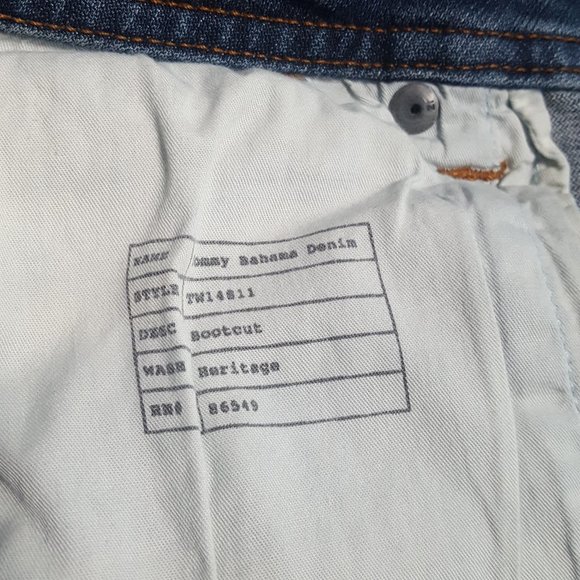 Tommy Bahama Bootcut Jeans Heritage Wash Sz 4 - Picture 8 of 8